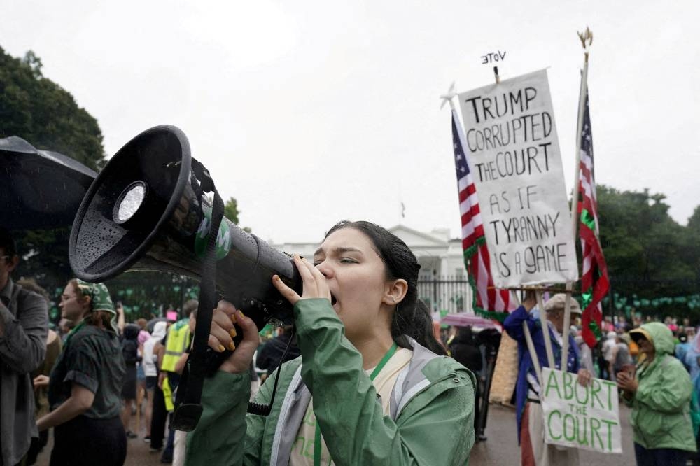 The battle over abortion rights has proven contentious in the US. — Reuters pic