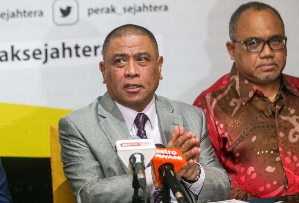 Perak Mentri Besar Datuk Seri Saarani Mohamad said studies are being undertaken to make sure the project complies with the Department of Drainage and Irrigation’s Environmental Management Plan and Erosion and Sediment Control Plan reports. — Picture by Farhan Najib