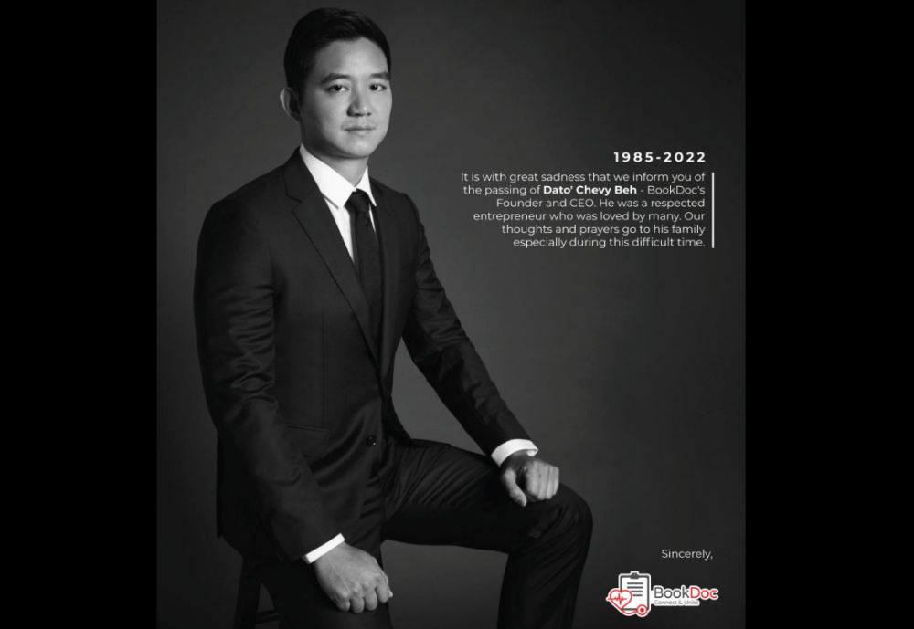 Beh co-founded BookDoc with another Malaysian Joel Neoh in 2014 after leaving his family business as its managing director. — Picture via Facebook