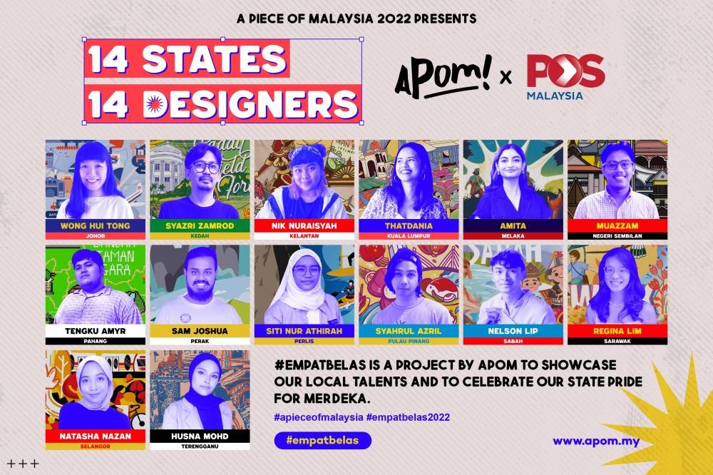 Support local artists this Merdeka by purchasing #empatbelas merchandise available online and in physical stores like Bangsar Village and Suria KLCC. —  Picture via Apom