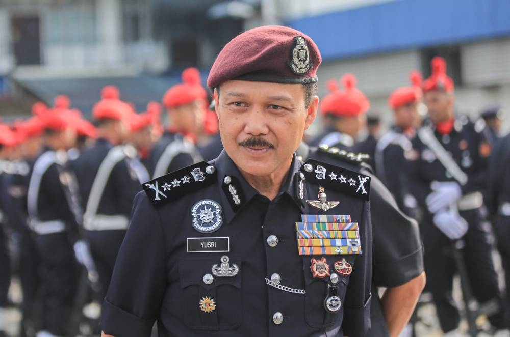 Perak police chief Datuk Mohd Yusri Hassan Basri is pictured at the Perak police headquarters in Ipoh August 25, 2022. — Picture by Farhan Najib