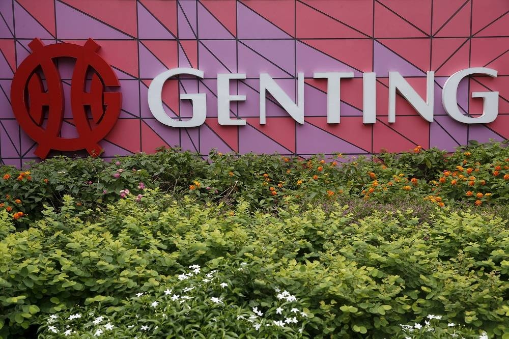A Genting signage is pictured outside their hotel in Singapore February 11, 2016. - Reuters pic