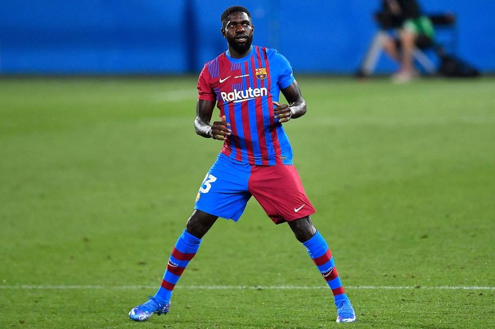 Samuel Umtiti is expected to undergo a medical tomorrow before putting pen to paper on his contract that has no option to buy, according to Barcelona. — AFP pic 