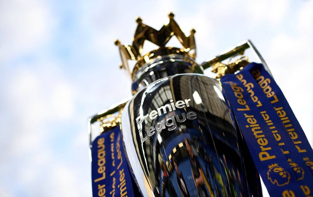 General view of the Premier League trophy before the match between Chelsea and Liverpool at Stamford Bridge, London September 16, 2016. — Reuters pic
