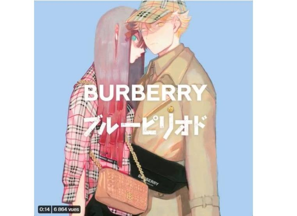 Burberry has teamed up with mangaka Tsubasa Yamaguchi to personify the Lola Bag and introduces the character in a special edition of ‘Blue Period’. — Picture courtesy of Burberry/Tsubasa Yamaguchi/Kodansha via ETX Studio