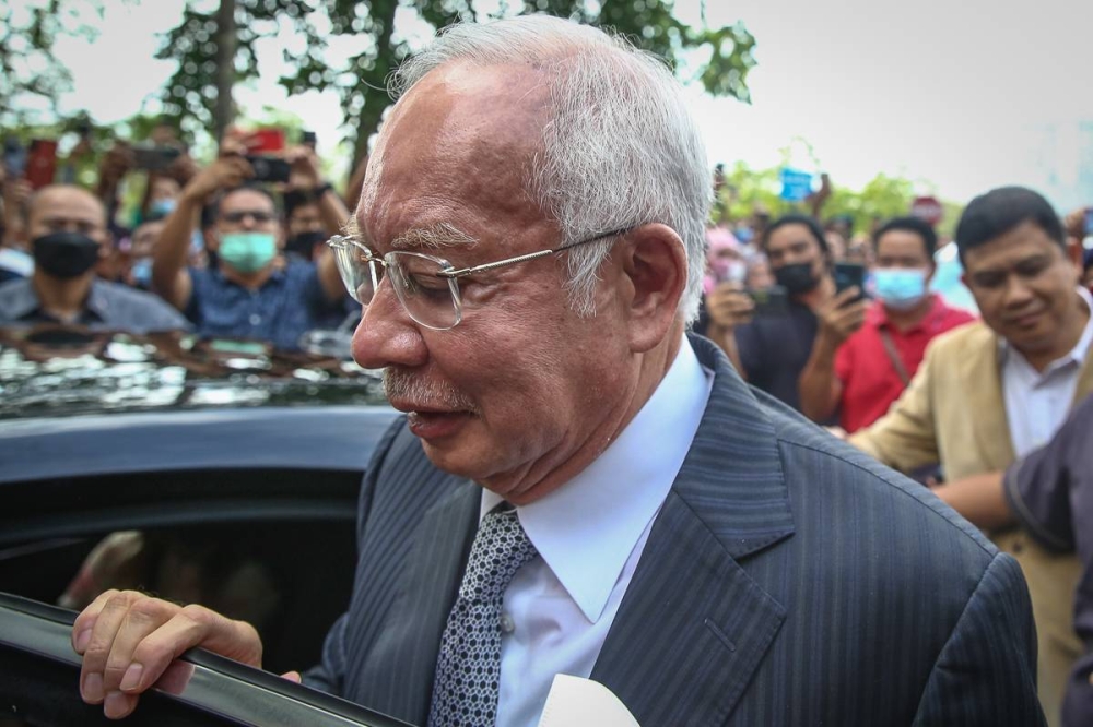 Former prime minister Datuk Seri Najib Razak arrives at the Federal Court in Putrajaya, August 23, 2022. — Picture by Yusof Mat Isa