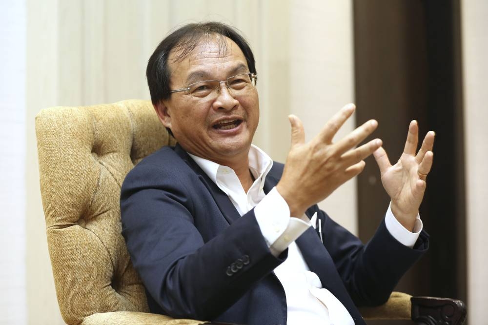 File photo of Selangau MP, Baru Bian speaking to reporters at his office in Kuala Lumpur April 26, 2019. — Picture by Yusof Mat Isa