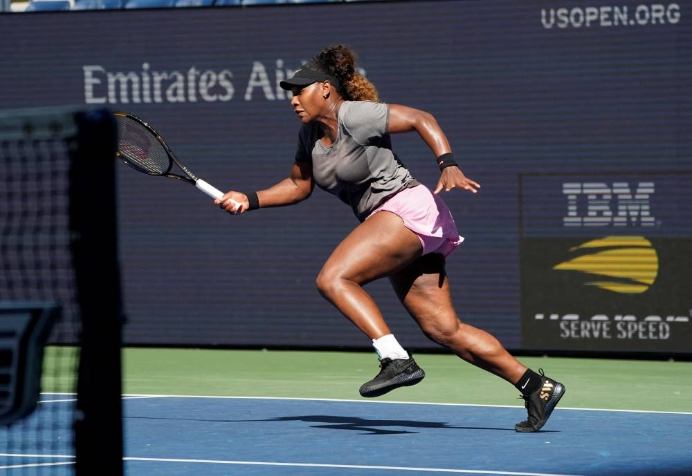 In this file photo taken on August 25, 2022, Serena Williams of the US practices as she prepares for the 2022 US Open at the USTA Billie Jean King National Tennis Center in New York. Since returning to tennis as a mother in 2018, Serena Williams has not ruled the courts with the same dominance she once displayed but has overtaken her pre-pregnancy mark in one key category: off-court endorsements. — AFP pic