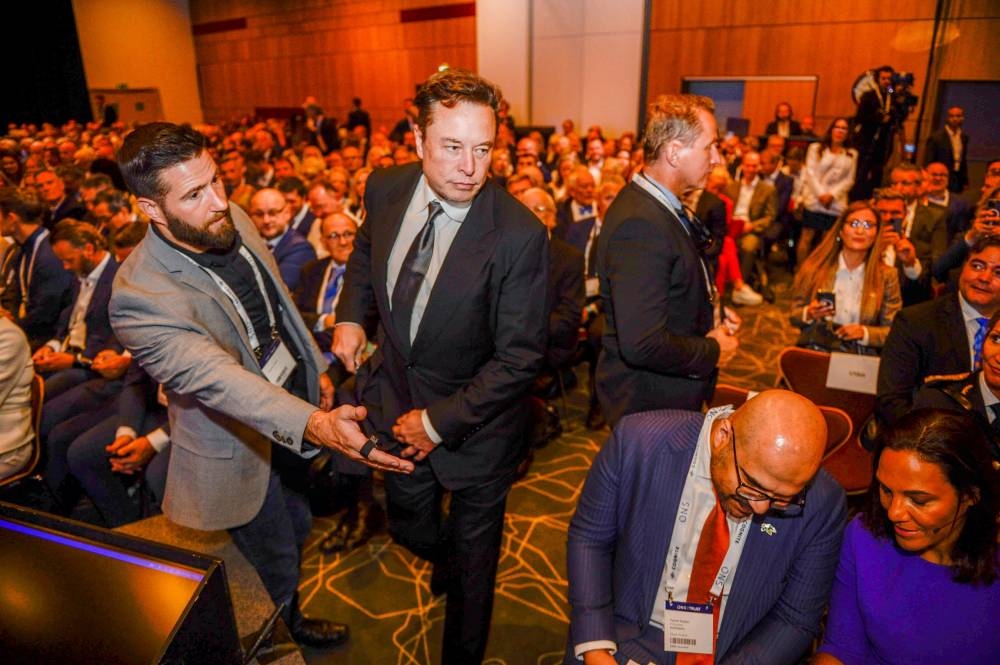 Elon Musk is currently in a legal battle over his proposed acquisition of Twitter. — Reuters pic