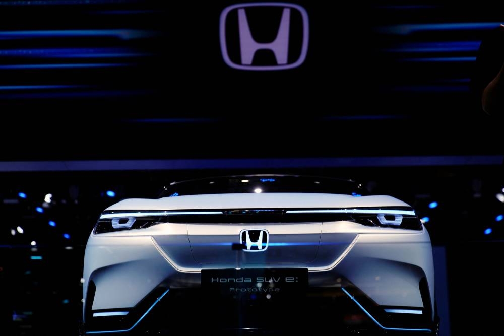 A Honda SUV e:Prototype electric vehicle (EV) is seen displayed during a media day for the Auto Shanghai show in Shanghai, China April 20, 2021. ― Reuters file pic