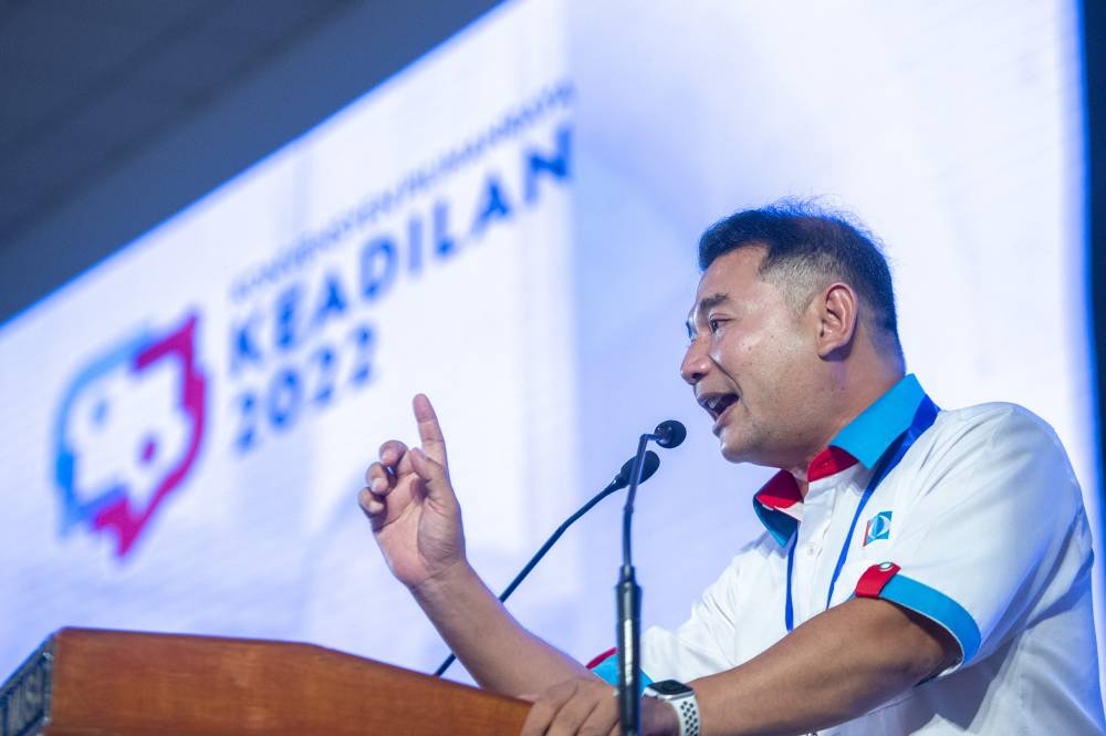 The PKR deputy president mocked PN chairman Tan Sri Muhyiddin Yassin and his cohort of ministers as being outdated and failing to recognise the capabilities or potential among younger Malaysians. — Picture by Shafwan Zaidon