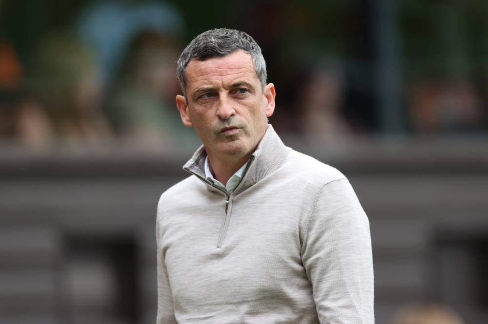 Dundee United manager Jack Ross appears dejected after the Premiership match at Tannadice Park, Dundee, August 28, 2022. — PA Images pic via Reuters 