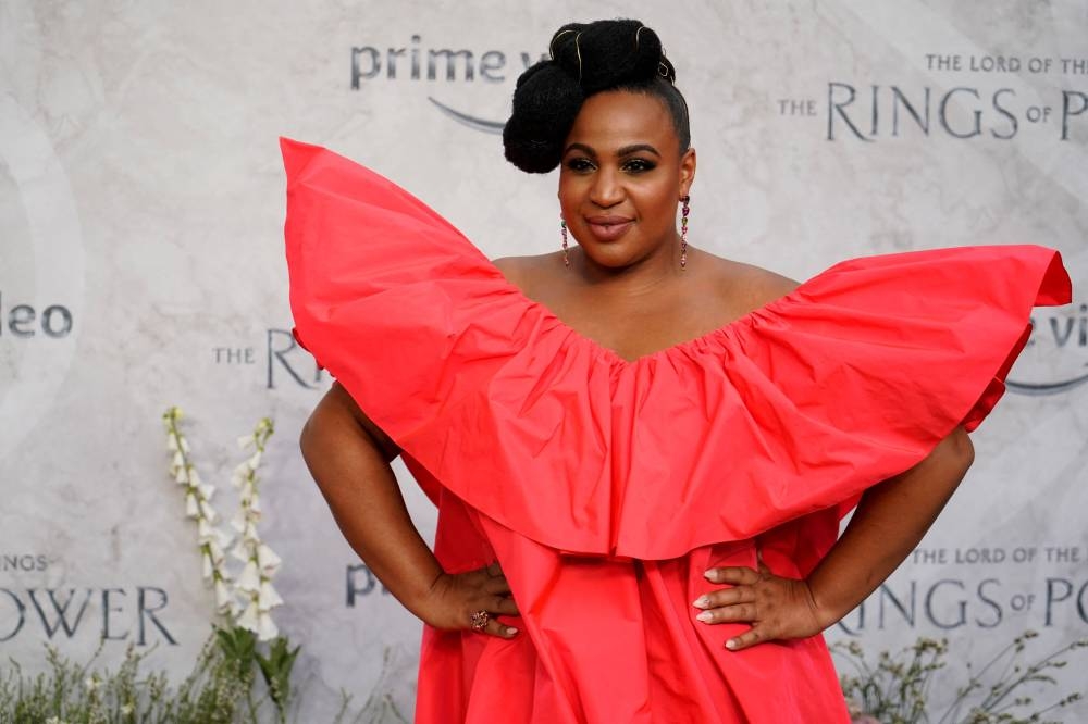 British actress Sophia Nomvete poses on the red carpet upon arrival to attend the Global Premiere of ‘The Lord of the Rings: The Rings of Power’ at the Odeon cinema in Leicester Square, central London, on August 30, 2022. ― AFP pic