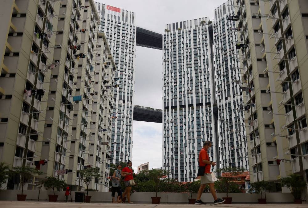 A view of the Pinnacle at Duxton public housing apartment blocks in Singapore August 19, 2022. — Reuters pic
