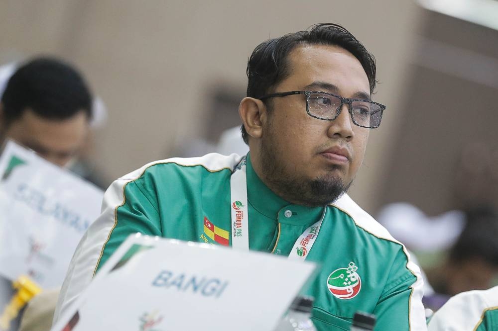 Bangi PAS Youth secretary Muhammad Afif Firdaus Nor Fuza is pictured during the party's 68th annual congress at the Raia Hotel and Convention Centre, Alor Setar September 2, 2022. — Picture by Sayuti Zainudin