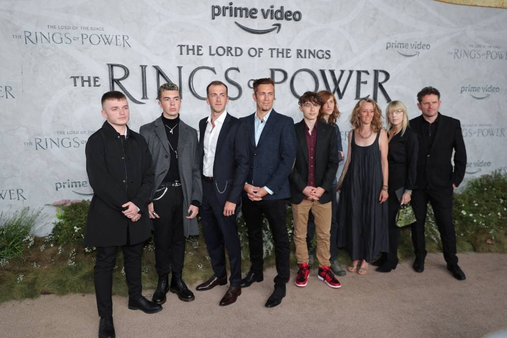 Royd Tolkien and guests arrive at the global premiere of The Lord of the Rings: The Rings of Power in London, Britain, August 30, 2022. — AFP pic
