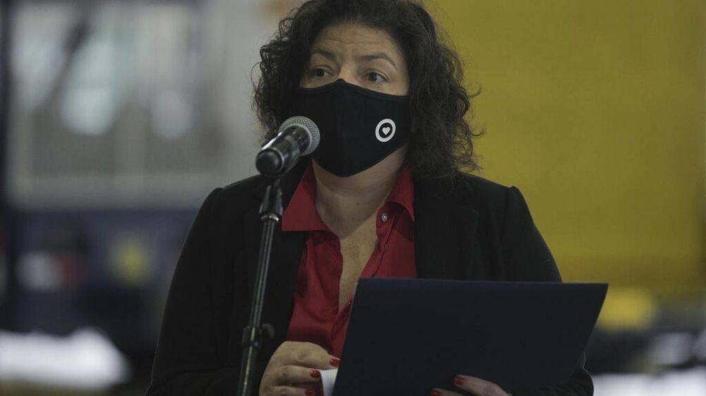 Argentina's Health Minister Carla Vizzotti, pictured in September 2021, said Legionnaires' has been identified as the underlying cause of double pneumonia in four people. — AFP file pic