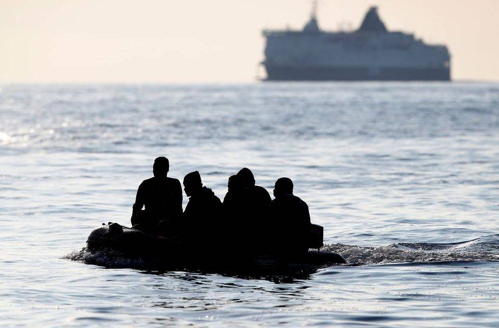 File picture shows migrants claiming to be from Darfur, Sudan crossing the English Channel in an inflatable boat near Dover, Britain, August 4, 2021. — Reuters pic