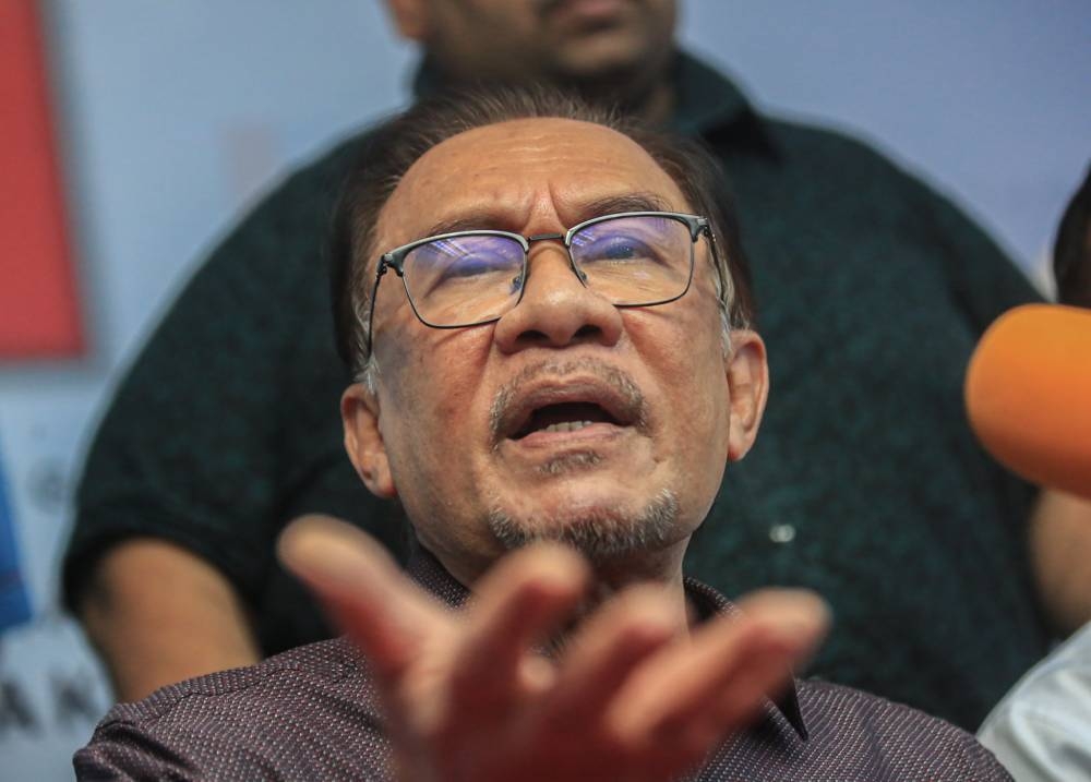 Yesterday, Datuk Seri Anwar Ibrahim reignited speculation that he could leave Port Dickson, after just one term, for another undisclosed seat. — Picture by Farhan Najib