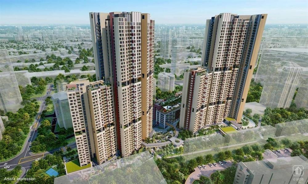 An artist’s impression of Havelock Hill public housing project along Havelock Road near Tiong Bahru estate. — Picture by Housing and Development Board