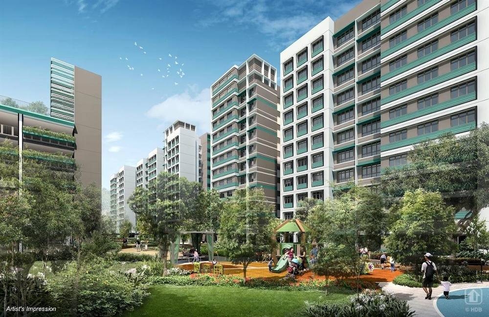An artist’s impression of Sun Plaza Spring public housing project in Tampines. — Picture by Housing and Development Board