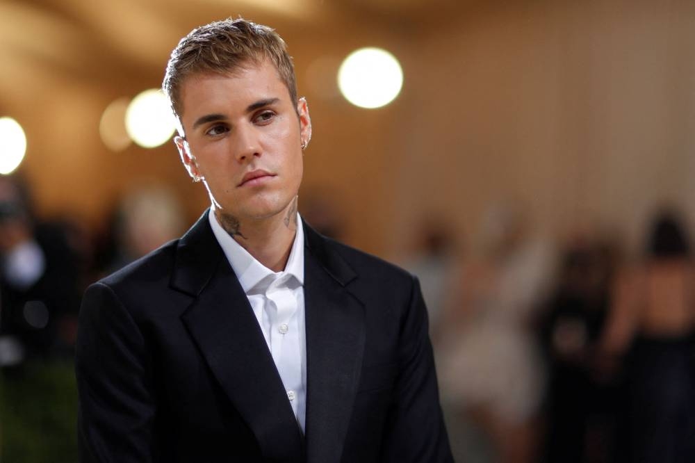 Bieber did not say when he might return to the stage. — Reuters pic