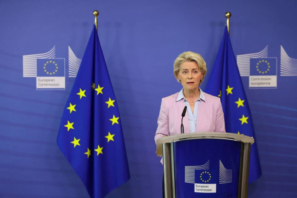 European Commission President Ursula von der Leyen speaks during a news conference on the energy crisis, in Brussels, Belgium September 7, 2022. — Reuters pic