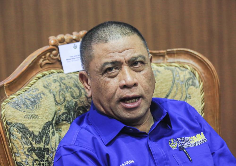 Saarani explained that the cooperation between Perak Umno and PAS has a time limit. — Picture by Farhan Najib