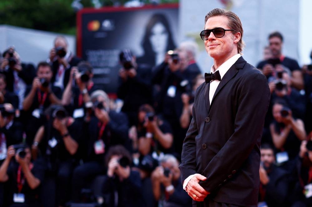 Actor Brad Pitt attends the premiere for the film 'Blonde' at the 79th Venice Film Festival September 8, 2022. — Reuters pic