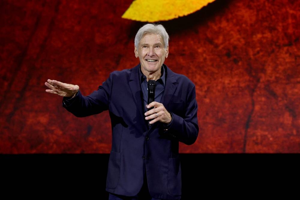 Harrison Ford speaks onstage during D23 Expo 2022 at Anaheim Convention Center in Anaheim, California on September 10, 2022. — Jesse Grant/Getty Images for Disney/AFP pic