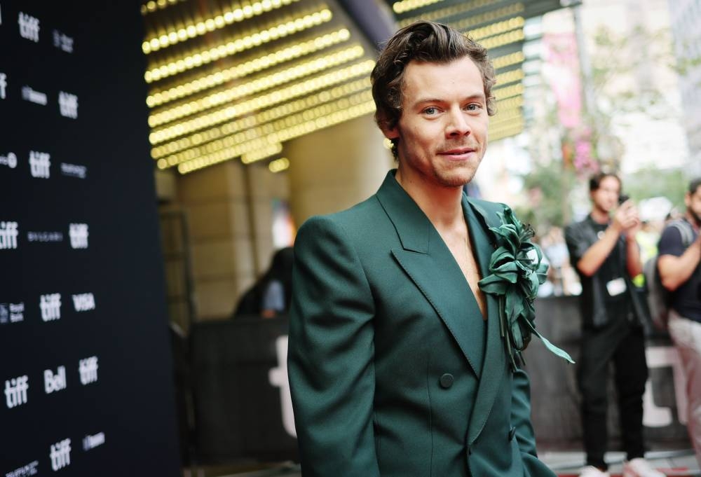 Harry Styles attends the 'My Policeman' premiere during the 2022 Toronto International Film Festival at Princess of Wales Theatre on September 11, 2022. — AFP pic