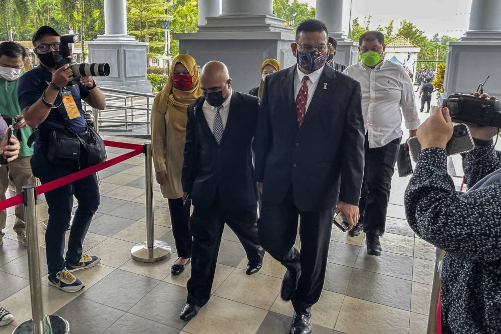 Datuk Lokman Noor Adam is pictured at Kuala Lumpur High Court in Kuala Lumpur September 1, 2022. — Picture by Hari Anggara