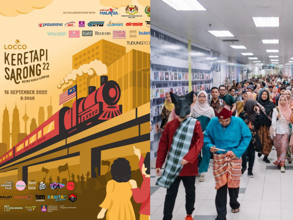 Additional train stations were announced for the 2022 Keretapi Sarong to widen public access for participants in the flash mob. — Picture taken from locco.com.my and Facebook/LOCCO Malaysia