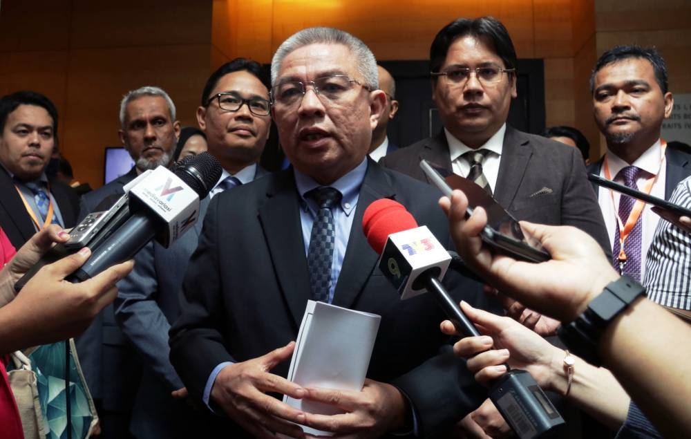 Science, Technology and Innovation Minister Datuk Seri Dr Adham Baba speaks at a press conference during the launch of the KL Venture Finance Forum 2022 (KLVF22) and 20th anniversary celebration of Malaysia Dept Ventures Berhad (MDV) in Kuala Lumpur September 12, 2022. — Bernama pic