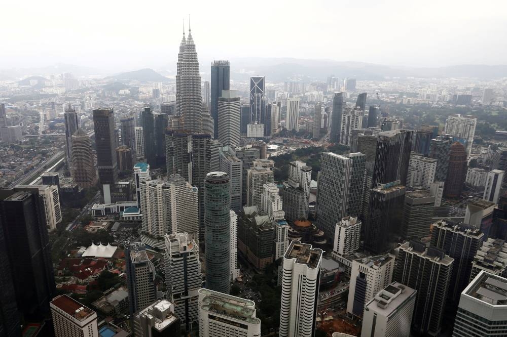 A view of the Kuala Lumpur city skyline in Malaysia. ― Reuters pic