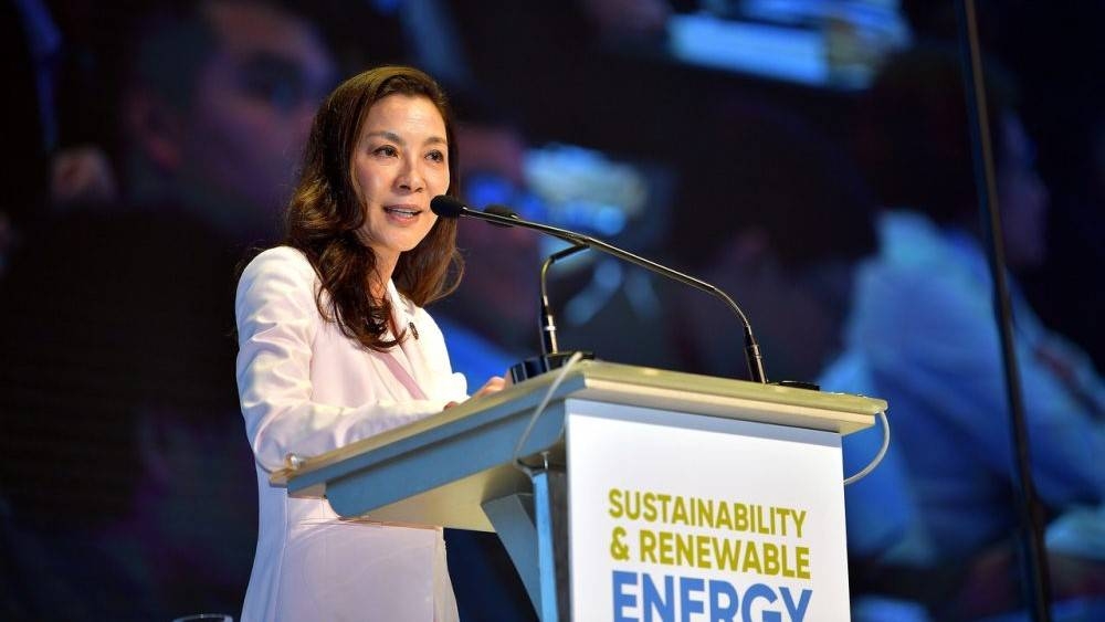 Tan Sri Michelle Yeoh called for more women in front and behind the camera as she received a Tribute Award at the Toronto International Film Festival. — Bernama pic