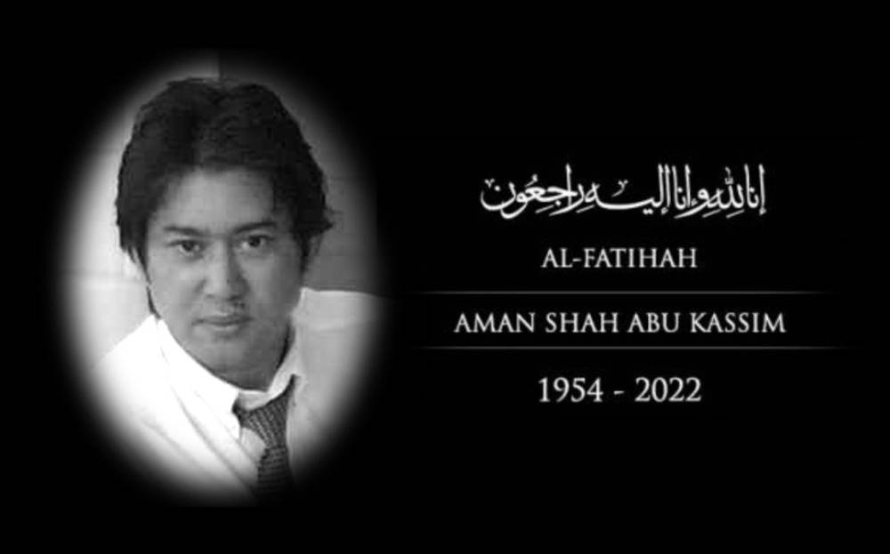 The late Aman Shah was born in 1954 in Johor Baru and was an actor and singer since 1979 and signed to the recording company EMI from 1980 to 1987. — Picture from Twitter/Bernama
