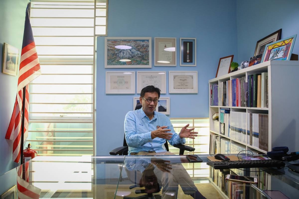 Subang MP Wong Chen speaks during an interview with Malay Mail at his office in Puchong May 14, 2022. — Picture by Yusof Mat Isa