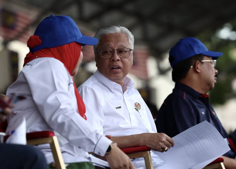 Prime Minister Datuk Seri Ismail Sabri Yaakob is pictured at Universiti Pertahanan Nasional Malaysia in Sungai Besi September 15, 2022. — Bernama pic