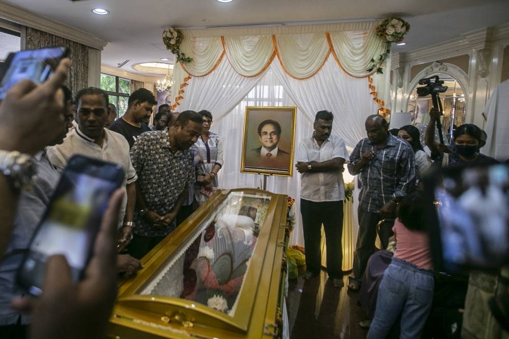 Tun S. Samy Vellu breathed his last at 7am at his residence here at the age of 86. ― Picture by Hari Anggara