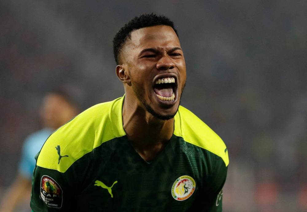Senegal’s Keita Balde celebrates after winning the Africa Cup of Nations against Egypt at Olembe Stadium, Yaounde, Cameroon, February 6, 2022. — Reuters pic 