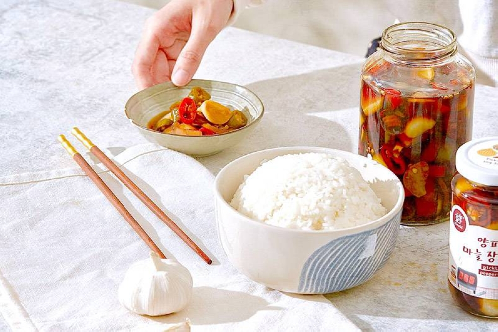 Hyo Kimchi’s 'jangajji' (pickled onion, pepper and garlic) is made with organic soy sauce.