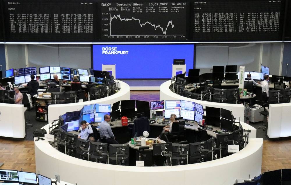 The German share price index DAX graph is pictured at the stock exchange in Frankfurt September 15, 2022. — Reuters pic