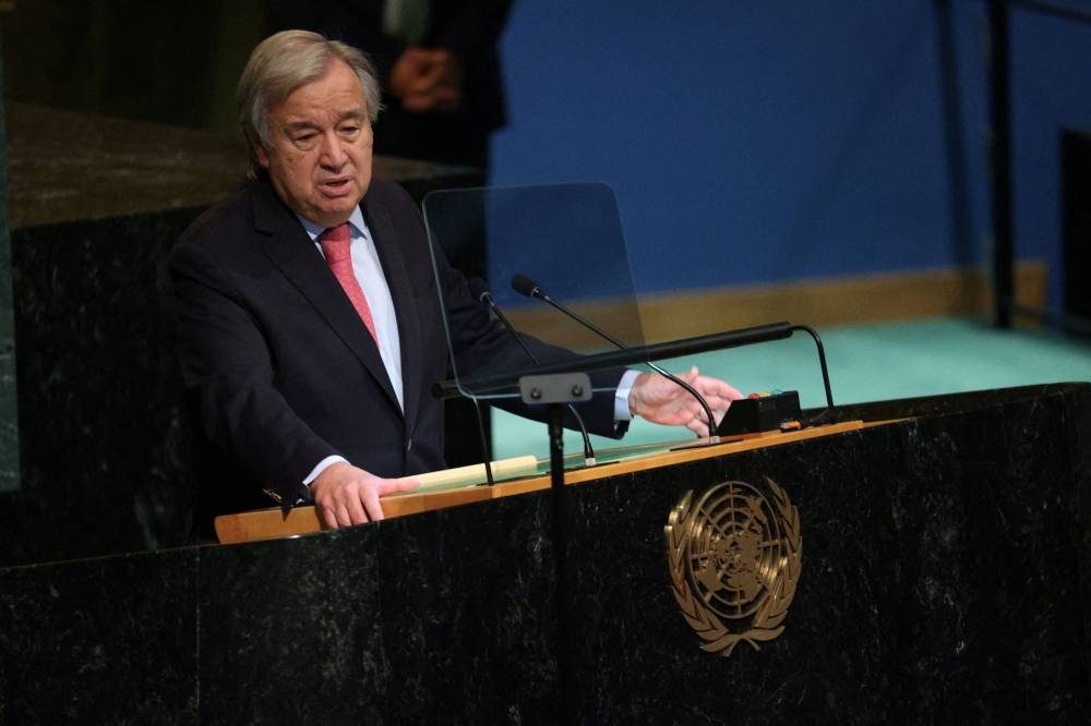 United Nations Secretary-General Antonio Guterres pushed developed countries to tax the fossil fuel windfall profits. — Reuters pic