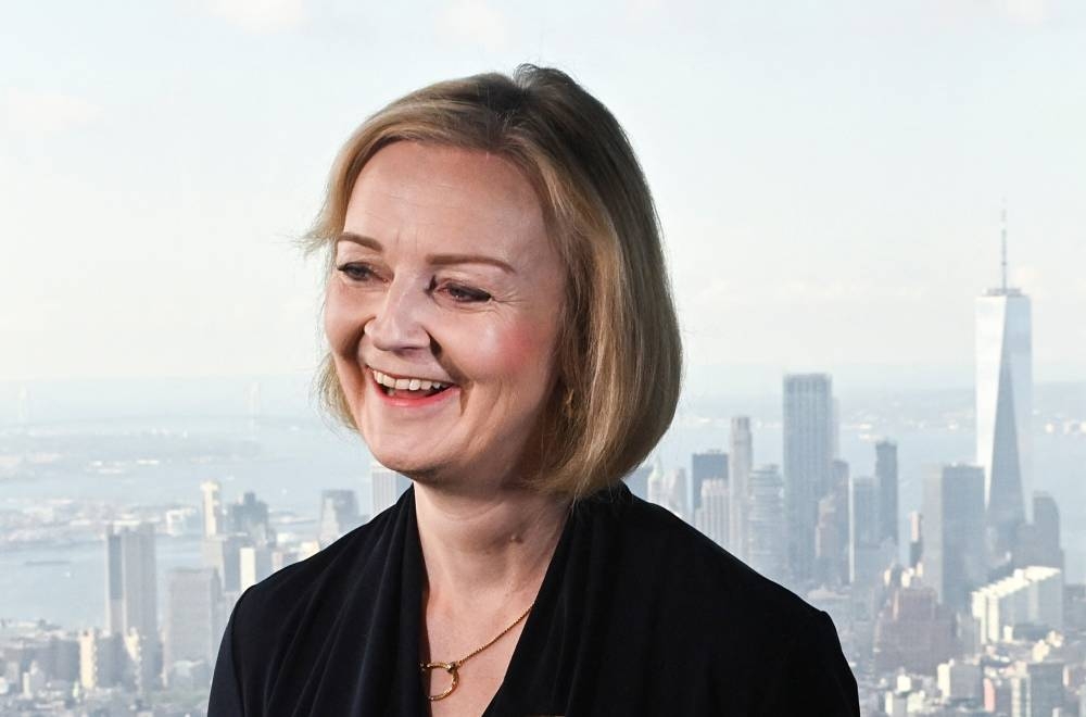 British Prime Minister Liz Truss smiles as she speaks to the media at the Empire State building in New York September 20, 2022. ― Pool via Reuters