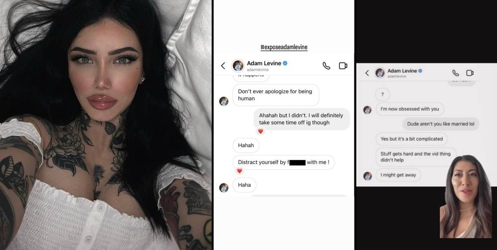 Maryka was the first to post her alleged conversations with Levine with the hashtag #exposeadamlevine. — Pictures via Instagram/ mvrykv_ & igfamousbydana
