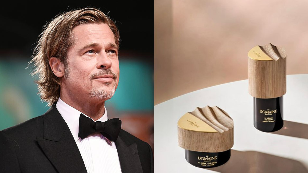 Actor, philanthropist, and now skincare brand founder, Brad Pitt has received online criticism for vegan skincare line ‘Le Domaine’. —  Picture by AFP & Screencapture via Instagram/ledomaine.skincare