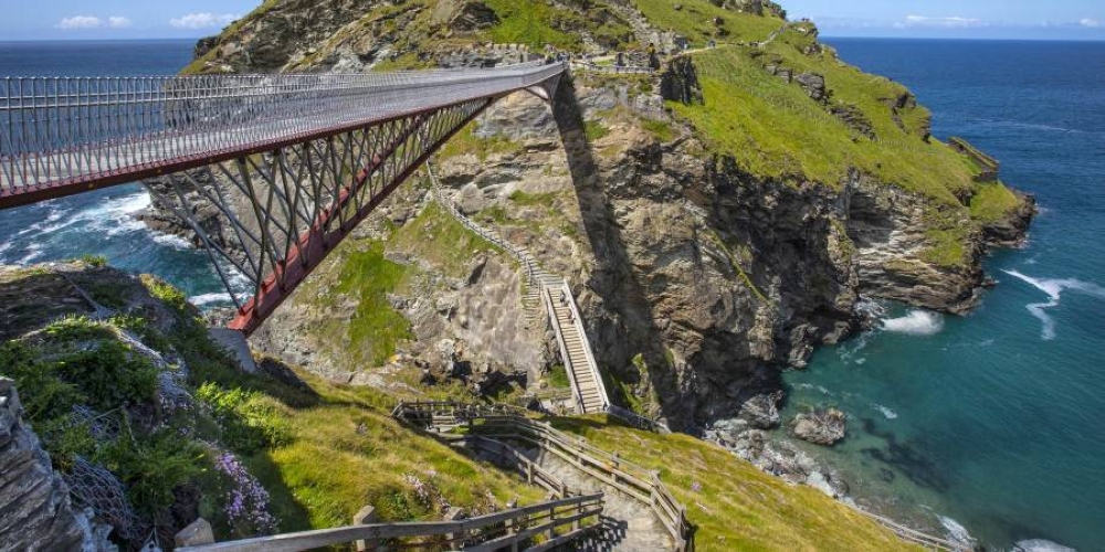 Tintagel Castle in Cornwall, southwest England, attracts tens of thousands of visitors each year, fuelled by the legend of King Arthur and his fabled Round Table. — Picture courtesy of chrisdorney / Getty Images via ETX Studio