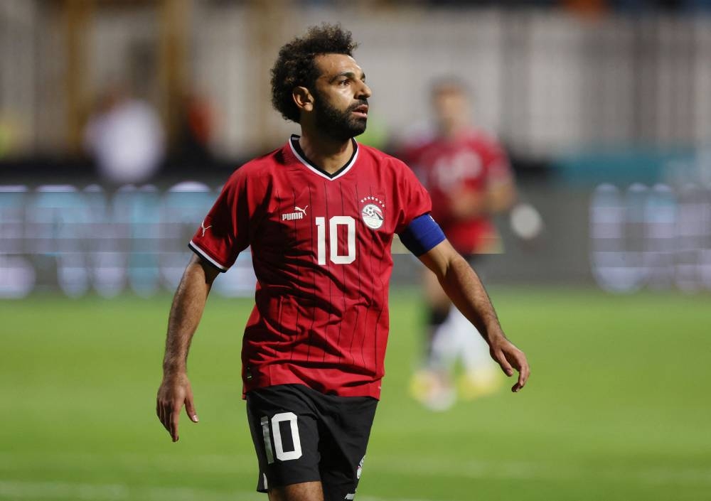 Egypt's Mohamed Salah during the international friendly against Niger at the Alexandria Stadium in Egypt September 23, 2022. — Reuters pic