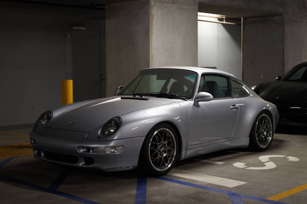 An old Porsche parked in storage at Porsche Downtown LA auto dealership on September 19, 2022 in Los Angeles, California. — AFP pic